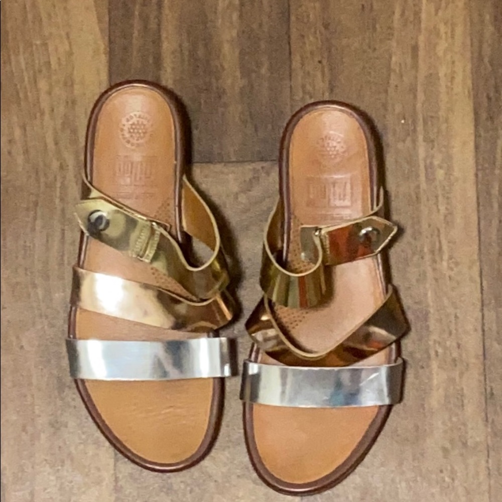 Sandals.